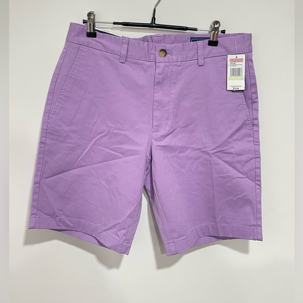 Size 30 Vineyard Vines Men’s 9” Breaker Shorts in Sea Urchin Violet Color NWT